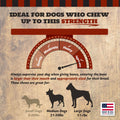 THE COUNTRY BUTCHER Beef Shank Bones – Tough Treats for Large Dogs (3-Pack, USA Made)