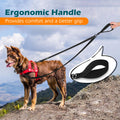 PetBonus Two-Point Control Dog Leash – No-Tangle Reflective Lead for Medium & Large Dogs (Black)