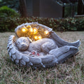 Solar Dog Garden Statue – LED Yard Décor for Patio, Balcony & Outdoor Spaces
