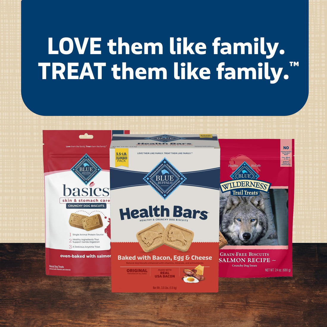 Blue Buffalo Health Bars – 3 lb – Bacon, Egg & Cheese Oven - Baked · Crunchy Biscuits · Natural Ingredients - Fenidog