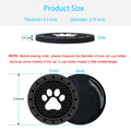 BukNikis Dog Paw Car Coasters – 2 - Pack Silicone Anti - Slip Cup Holder Inserts - Fenidog