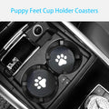 BukNikis Dog Paw Car Coasters – 2 - Pack Silicone Anti - Slip Cup Holder Inserts - Fenidog