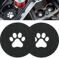 BukNikis Dog Paw Car Coasters – 2 - Pack Silicone Anti - Slip Cup Holder Inserts - Fenidog