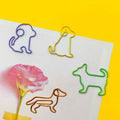Dog - Shaped Paper Clips – 60 - Pack Decorative Bookmarks & Gifts for Dog Lovers - Fenidog