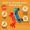 Durable Rubber Chew Toy, Teeth and Gum Cleaning Dog Toy. For small, medium and big dogs - Fenidog