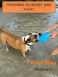Fenidog Natural Rubber Dog Frisbee – Soft, Non - Toxic & Floats (Blue) - Fenidog