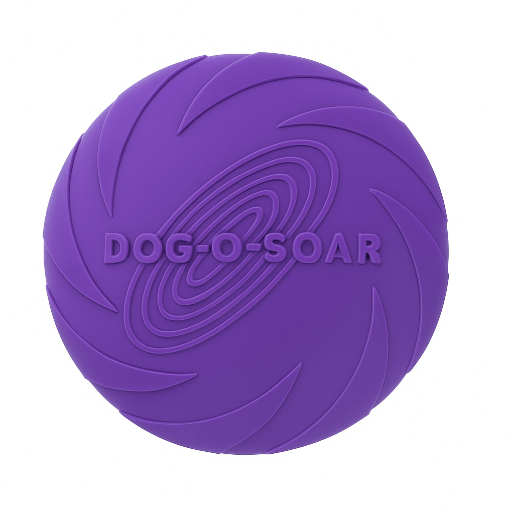 Fenidog Natural Rubber Dog Frisbee – Soft, Non - Toxic & Floats (Purple) - Fenidog