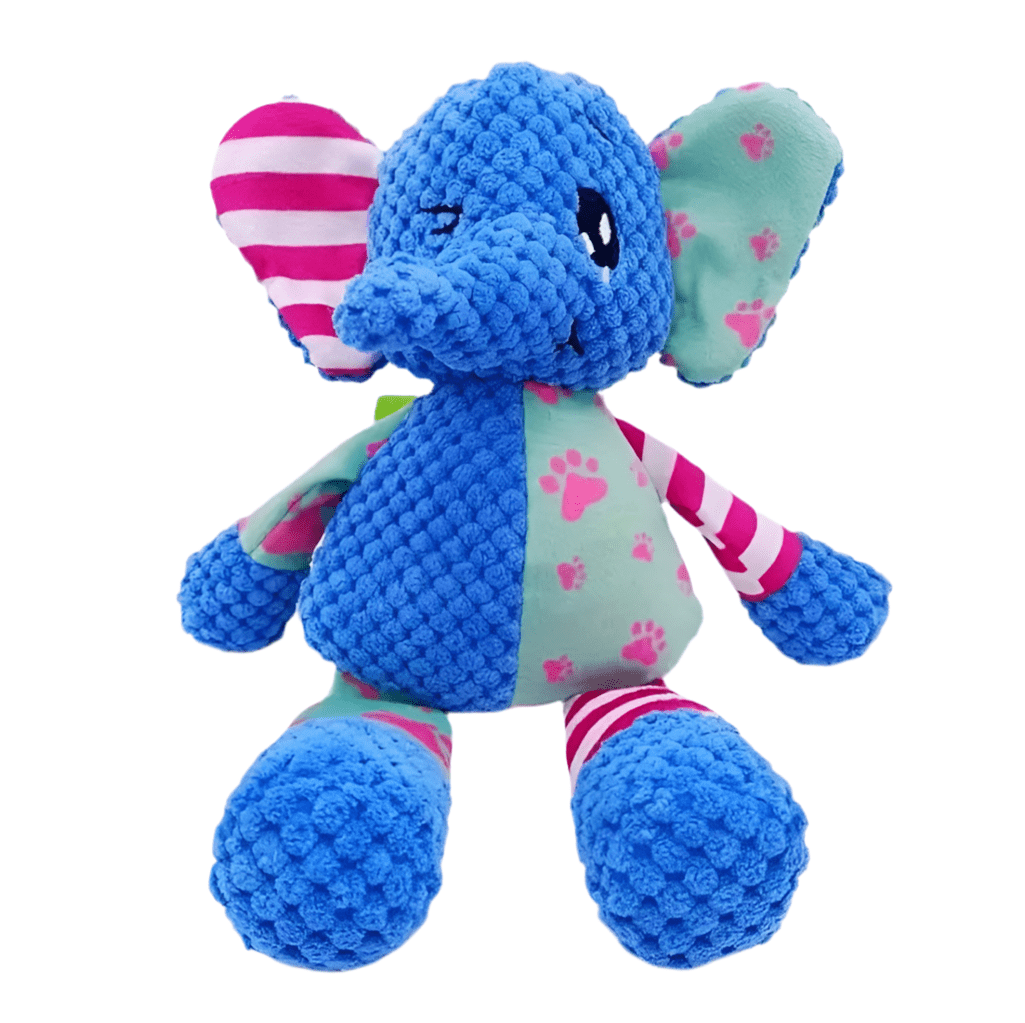 FENIDOG Plush Elephant, Dog Toy – Squeaky, Soft & Durable for All Breeds - Fenidog