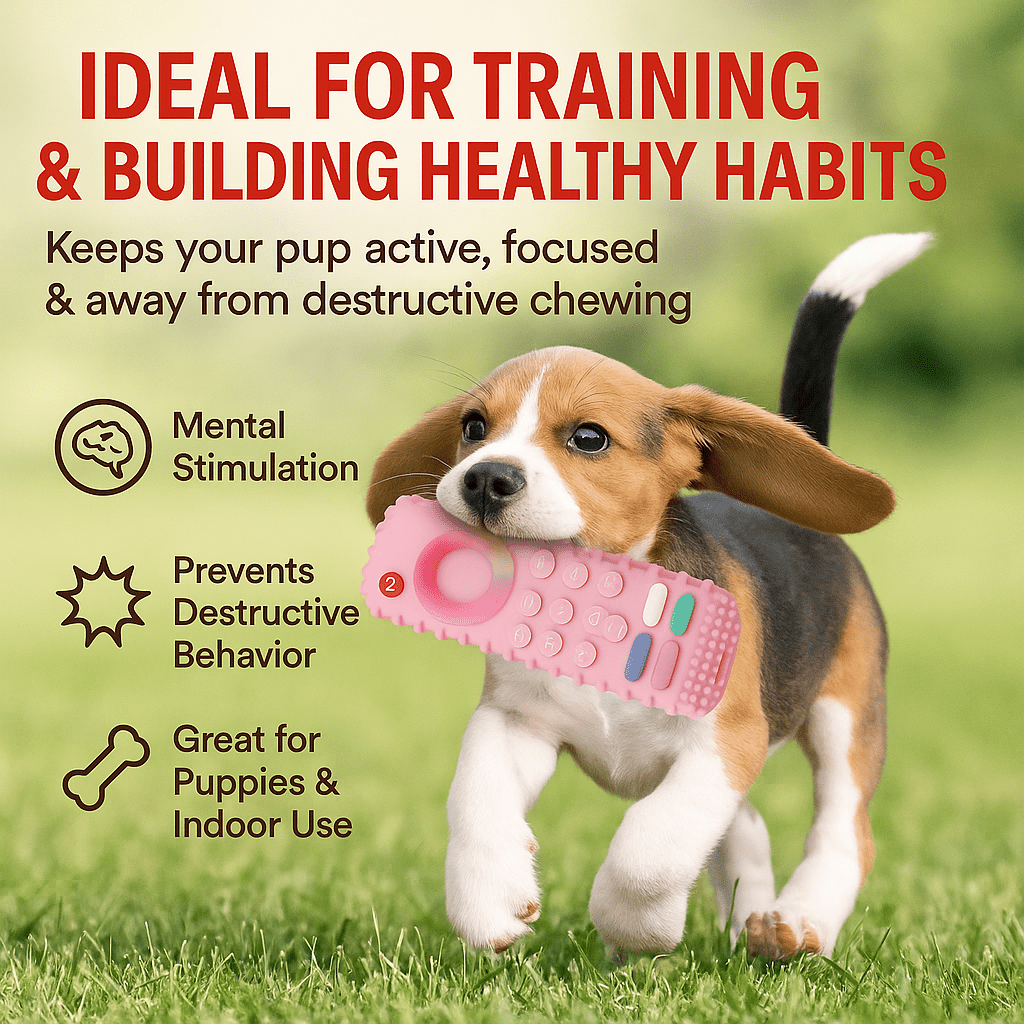 FENIDOG Remote Control Dog Chew Toy – 2 - Pack for Puppies & Small Dogs - Fenidog