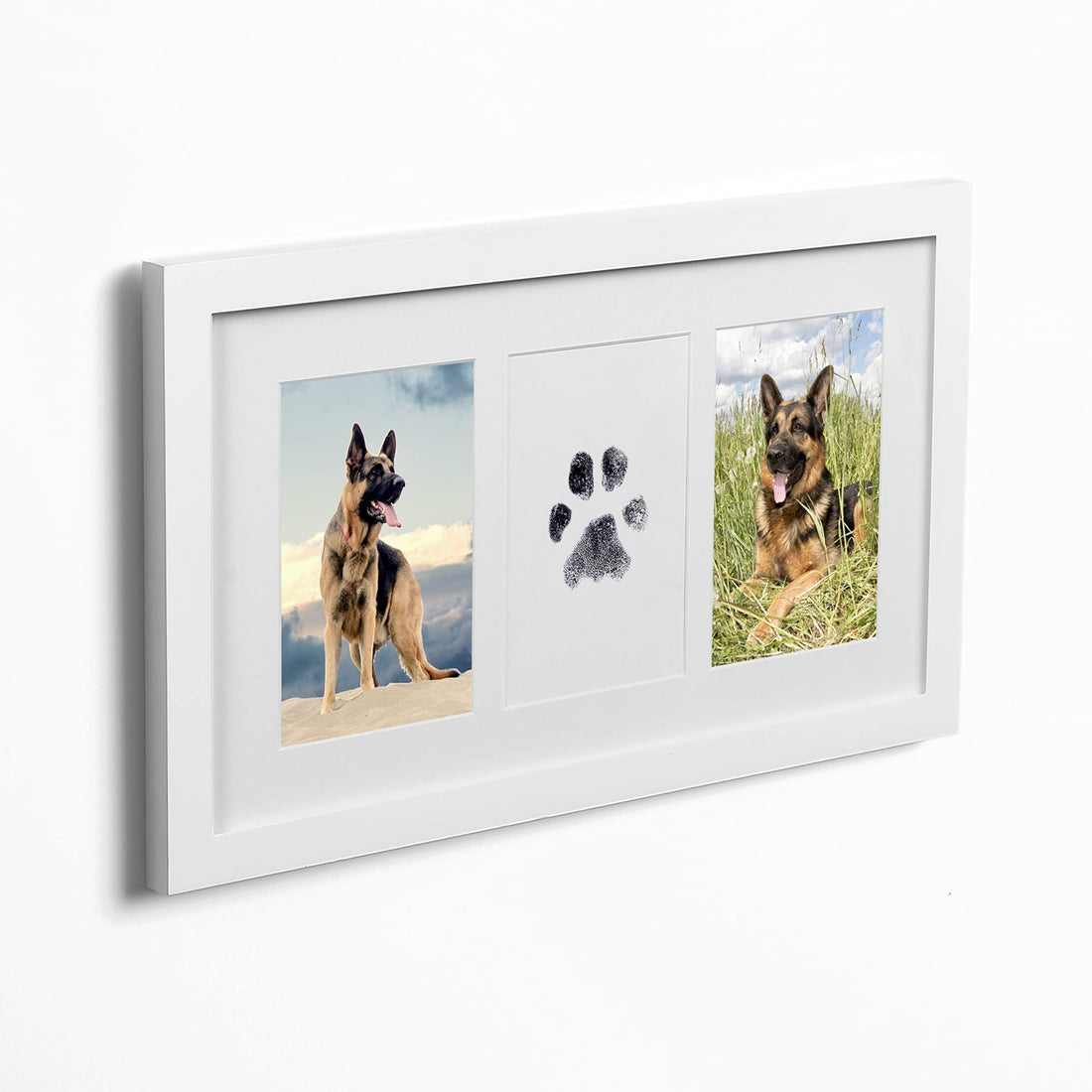 Green Pollywog Paw & Nose Print Kit – No - Mess Ink Pad Keepsake for Dogs & Cats - Fenidog