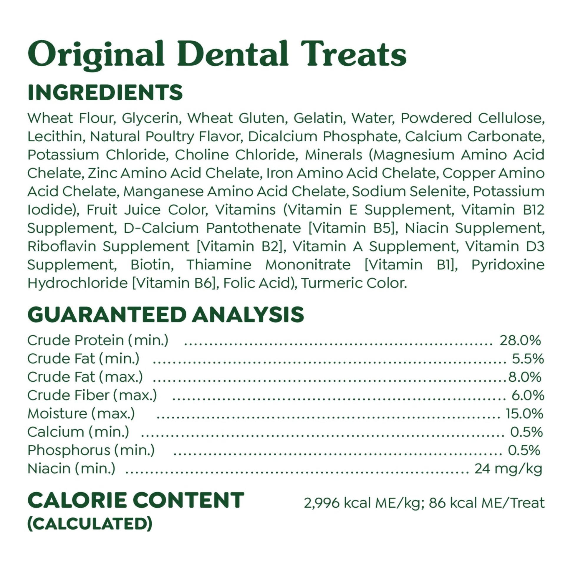 Greenies Original Regular Dental Dog Treats, 36 oz. Pack (36 Treats) - Fenidog