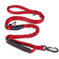 IOKHEIRA Multifunctional Dog Leash – Adjustable 4–6ft Bungee Lead with Built - In Car Seatbelt (Red) - Fenidog