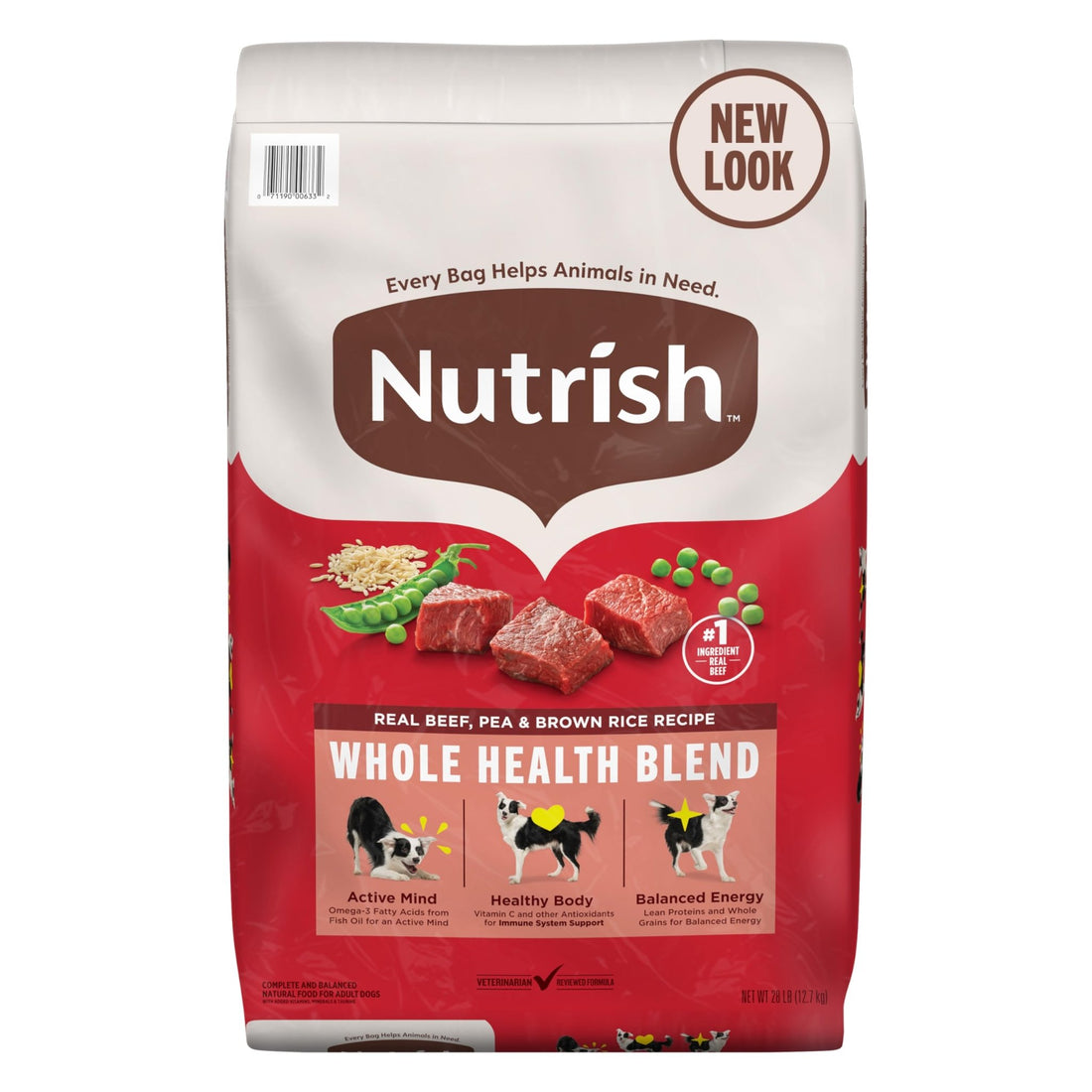 Nutrish Dog Food – 28 lb – Beef, Pea & Brown Rice Whole Health Blend · Real Beef Recipe - Fenidog
