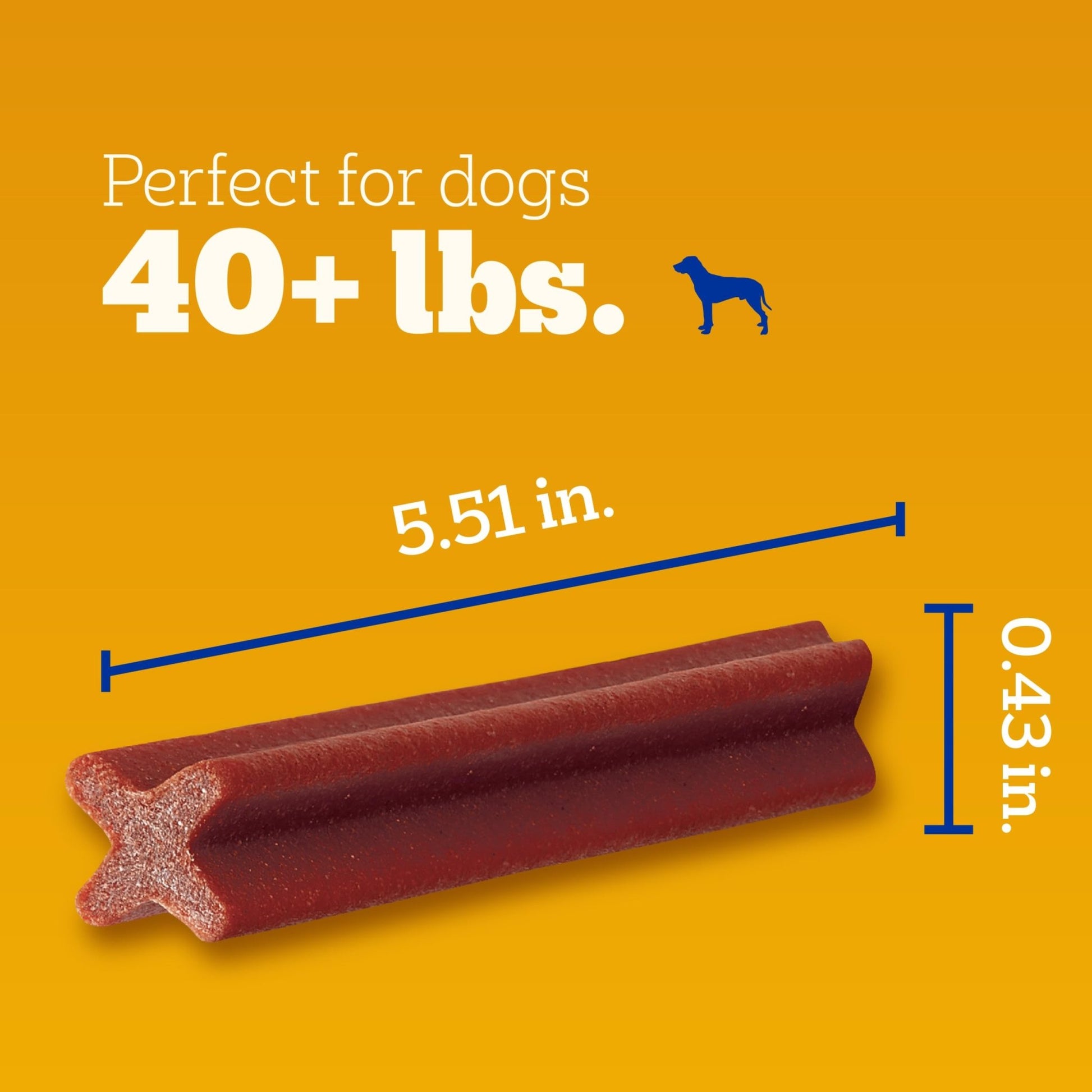 Pedigree Dentastix Large Dog Treats, Bacon Flavor, 2.08 lb. Bag (40 Treats) - Fenidog