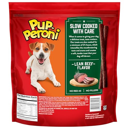 Pup - Peroni Dog Treats, Lean Beef Flavor, 38 Ounce, Made with Real Beef, 90% Fat Free - Fenidog