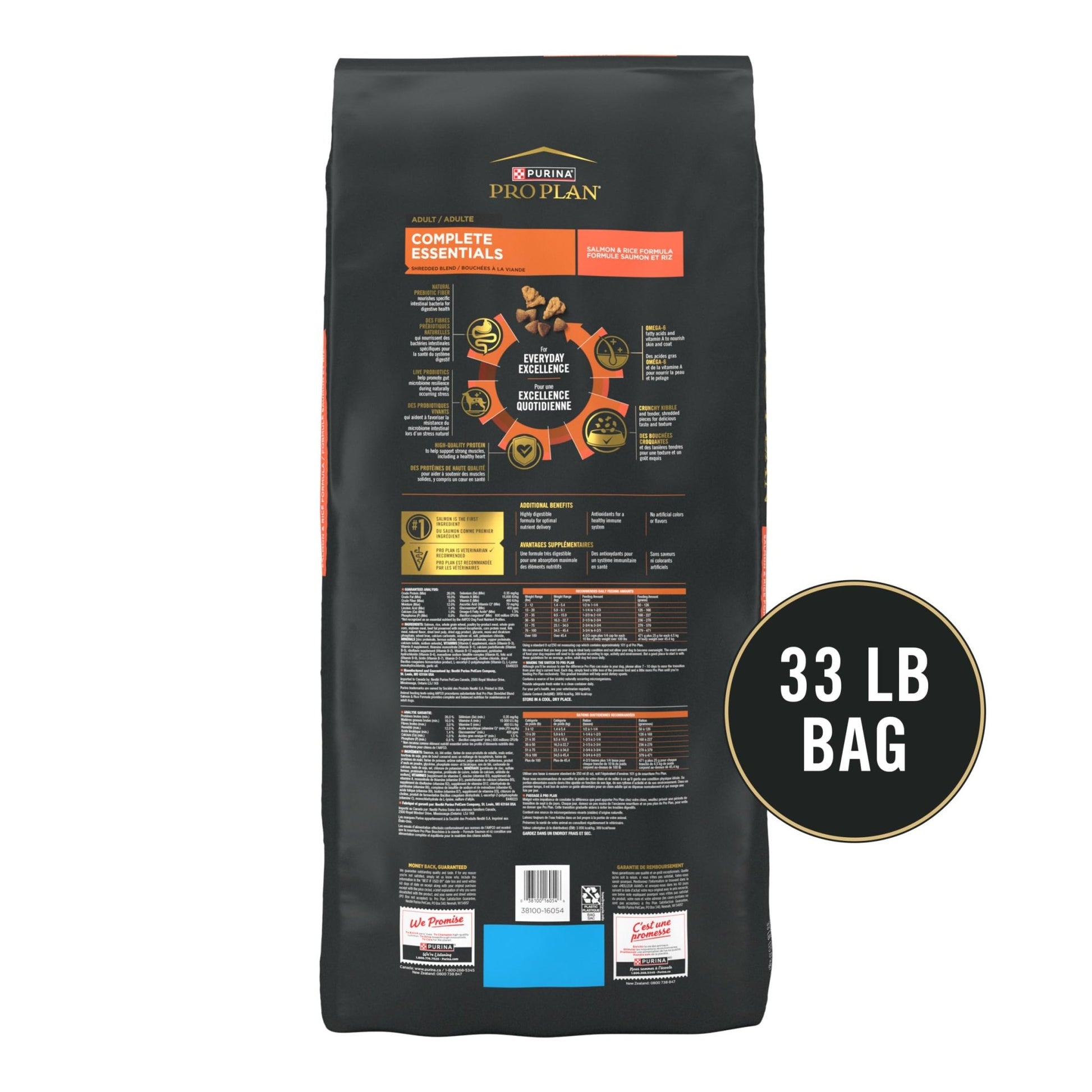 Purina Pro Plan Dog Food – 33 lb – Salmon & Rice Blend With Probiotics · Supports Digestive Health - Fenidog
