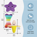 Squeaky Dog Toys, 3 units - Fenidog