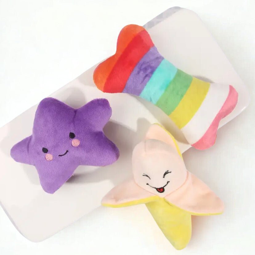 Squeaky Dog Toys, 3 units - Fenidog