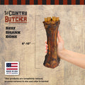 THE COUNTRY BUTCHER Beef Shank Bones – Tough Treats for Large Dogs (3 - Pack, USA Made) - Fenidog