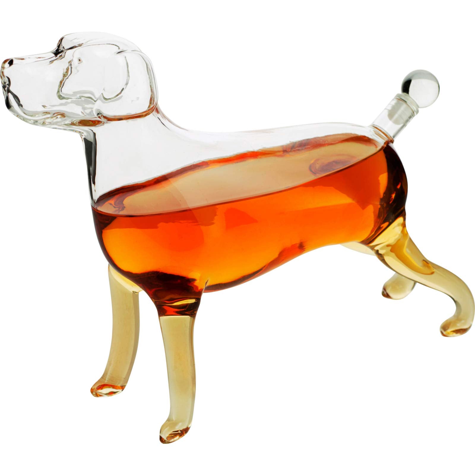 The Wine Savant Labrador Dog Decanter – 500ml Glass for Wine, Whiskey or Liquor - Fenidog