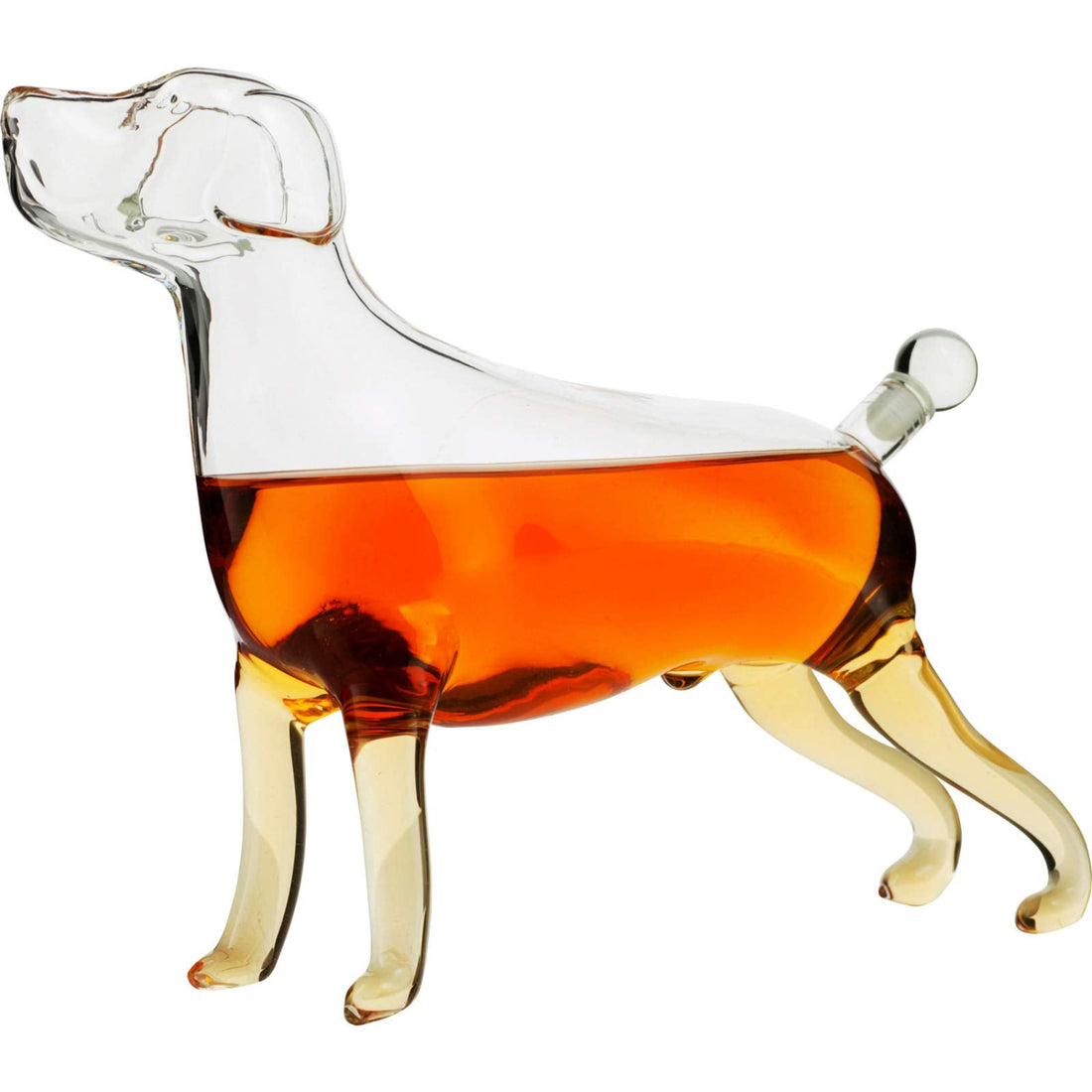 The Wine Savant Labrador Dog Decanter – 500ml Glass for Wine, Whiskey or Liquor - Fenidog