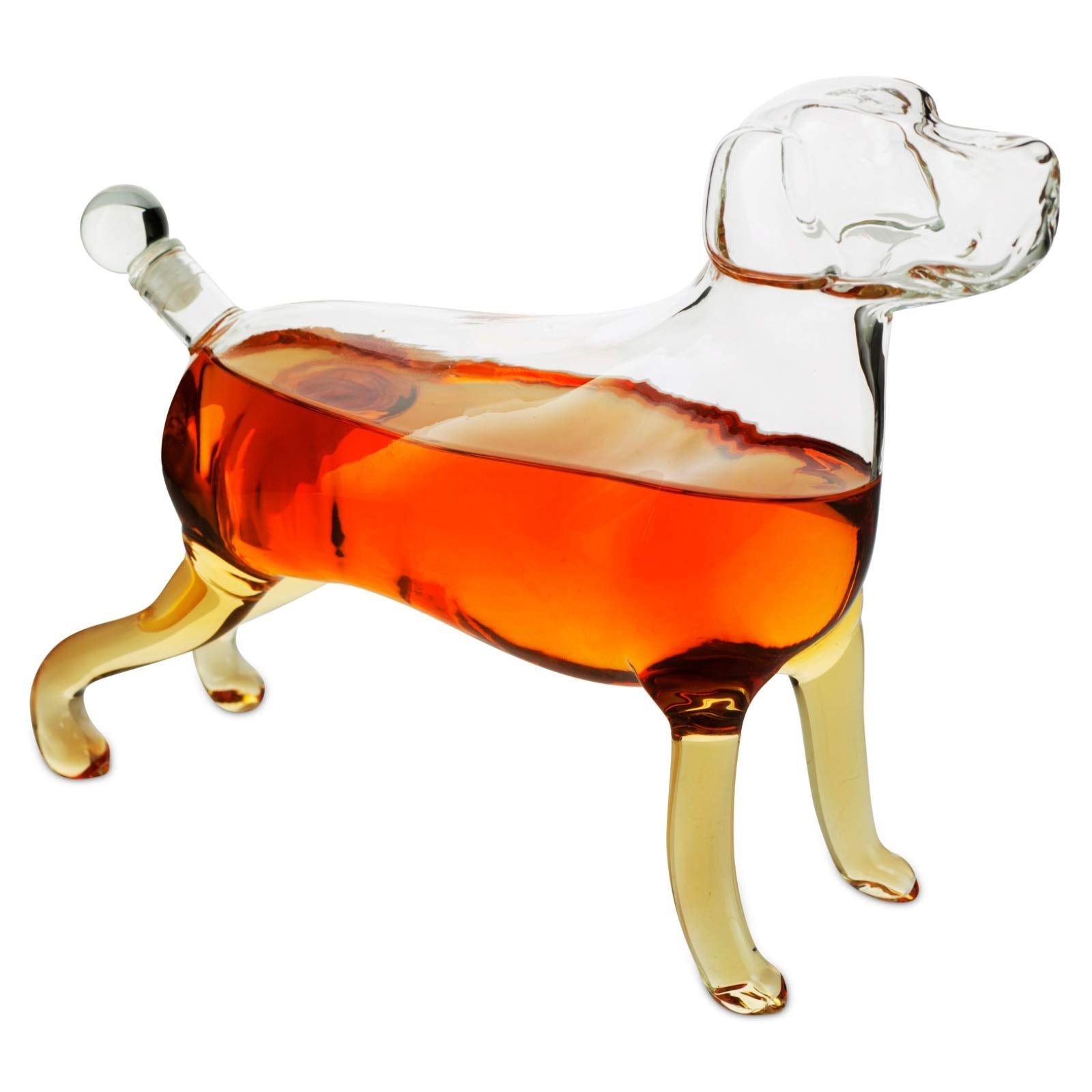 The Wine Savant Labrador Dog Decanter – 500ml Glass for Wine, Whiskey or Liquor - Fenidog